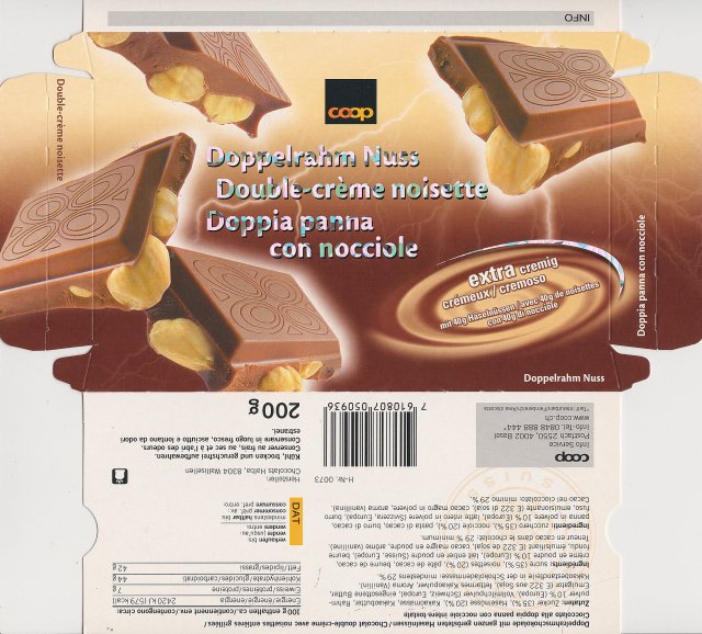 Halba Coop doppelrahm nuss