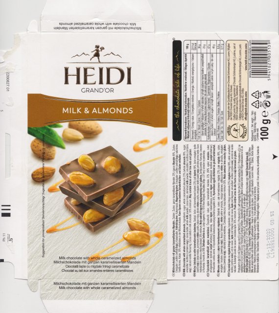 Heidi srednie GrandOr 3 z milk & almonds