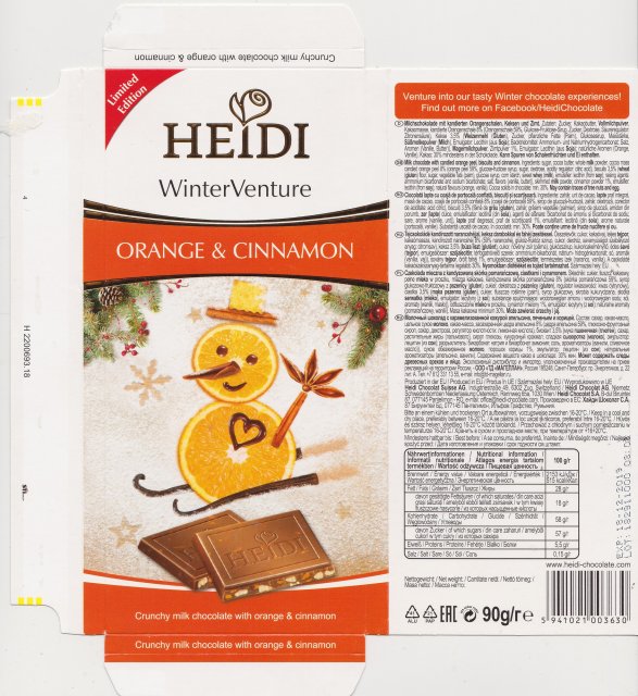 Heidi srednie WinterVenture orange cinnamon