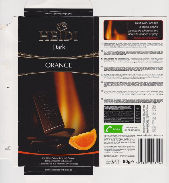 Heidi srednie dark orange