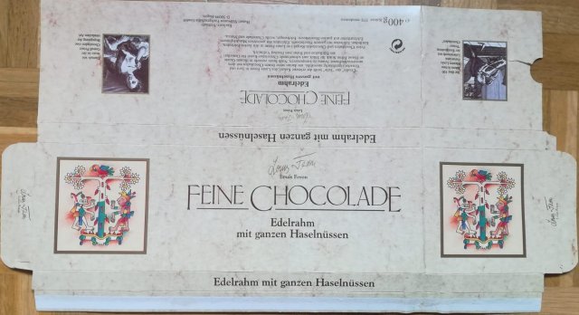 Hussel Susswaren feine Chocolade mit ganzen Haselnussen