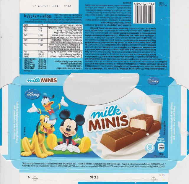 IFC DE milk minis disney 69kcal