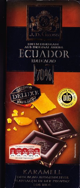 J D Gross Ecuador 70 Karamell deluxe dlg_cr