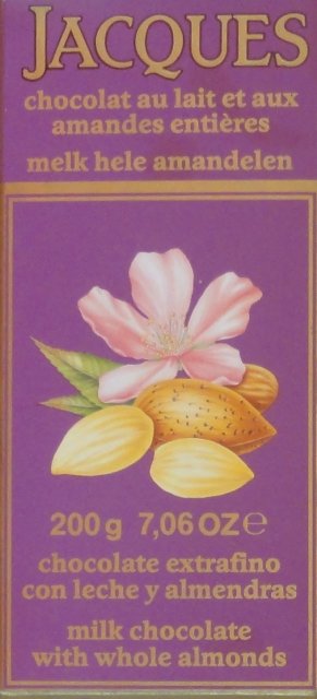 Jacques 0 milk chocolate with whole almonds_cr