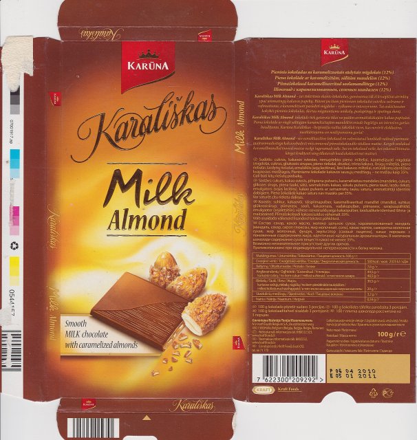 Karuna Kaialiskas Milk Almond
