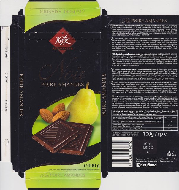 Katy 2 noir poire amandes