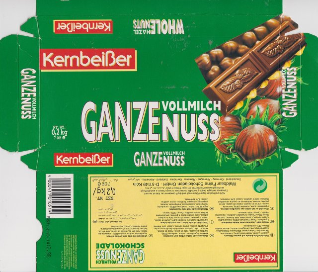 Kernbeisser srednie poziom 2 vollmilch ganze nuss