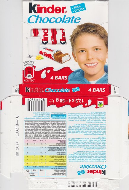 Kinder Chocolate kwadrat niebieska 70 kcal