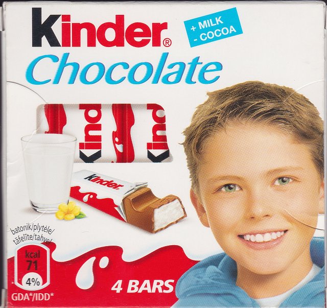 Kinder Chocolate kwadrat niebieska 71 kcal