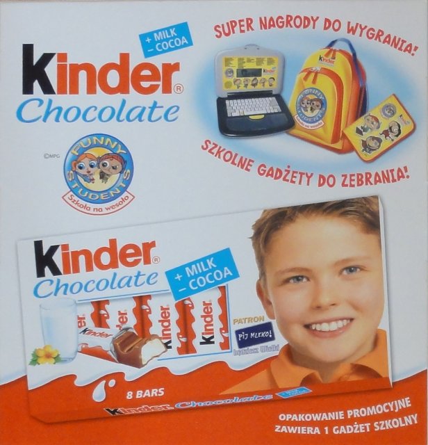 Kinder Chocolate kwadrat zolta szkola na wesolo_cr