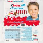 Kinder Chocolate prostokat niebieska milk cocoa 71kcal 8 batonikow