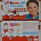 Kinder Chocolate prostokat niebieska rich in milk