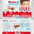 Kinder Chocolate prostokat oczy mleko kakao 71kcal bez 8 batonikow