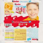 Kinder Chocolate prostokat zolta milk cocoa stan se tvari sa tvarou