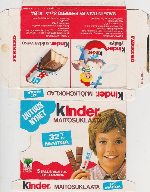 Kinder Maitosuklaata 32 maitoa uutuus nyhet
