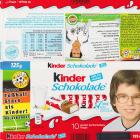 Kinder Schokolade prostokat Star Edition 71kcal ohne fussballstars