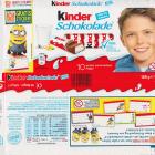 Kinder Schokolade prostokat niebieska 71kcal fratis sticker