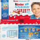 Kinder Schokolade prostokat niebieska 71kcal ohne Entertainment
