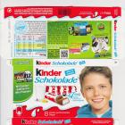 Kinder Schokolade prostokat niebieska Fan connection 70kcal ohne