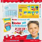 Kinder Schokolade prostokat niebieska milch kakao 71kcal ohne kunstliche love brands