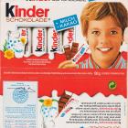 Kinder Schokolade prostokat paski milch kakao batoniki _x_