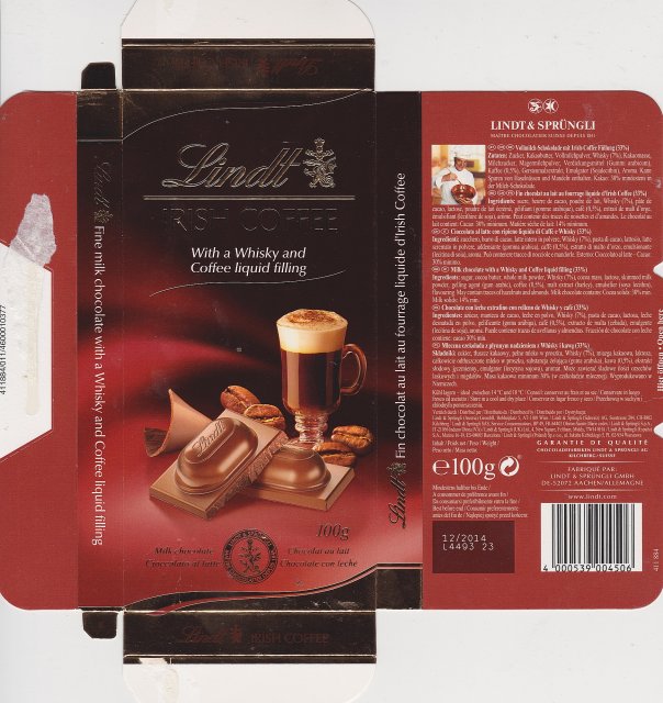 Lindt male pion 1 Irish Coffee