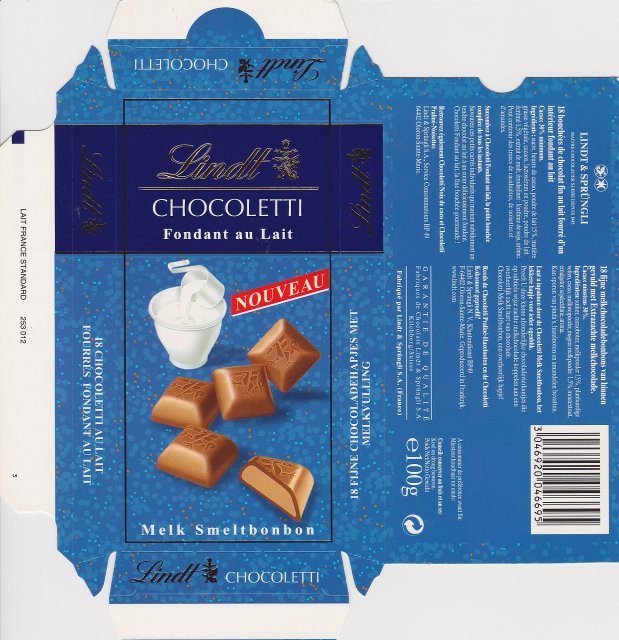 Lindt male pion chocoletti 2 Fondant au lait