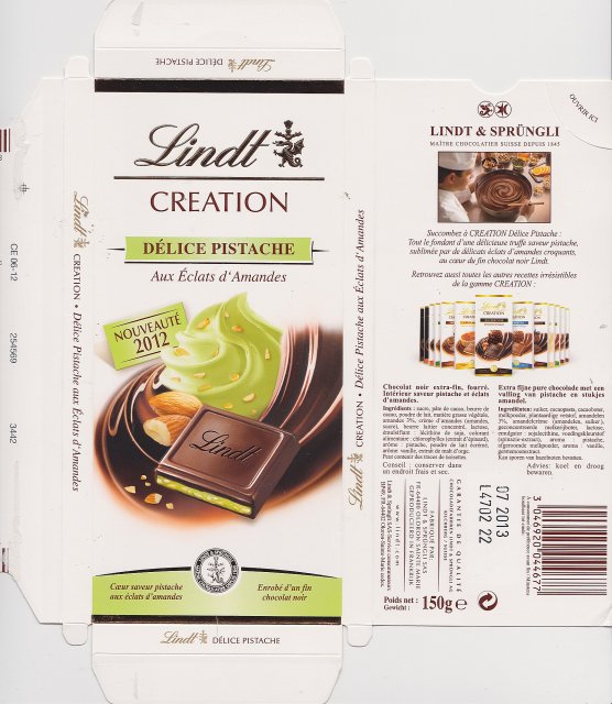 Lindt srednie creation delice pistache