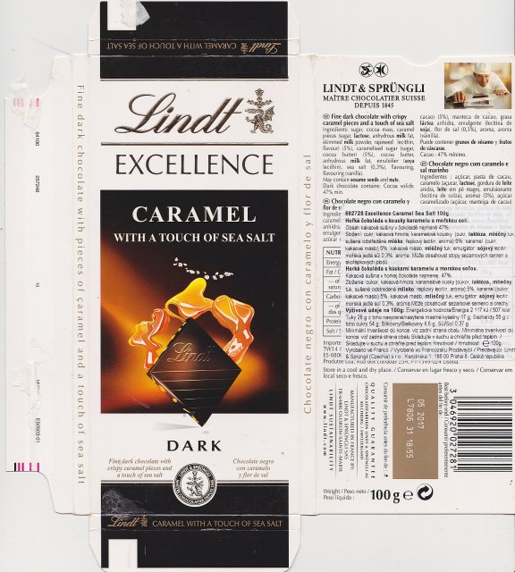 Lindt srednie excellence 1 caramel with a touch of sea salt dark 1