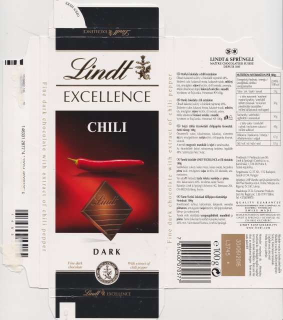 Lindt srednie excellence 1 chili dark fine dark