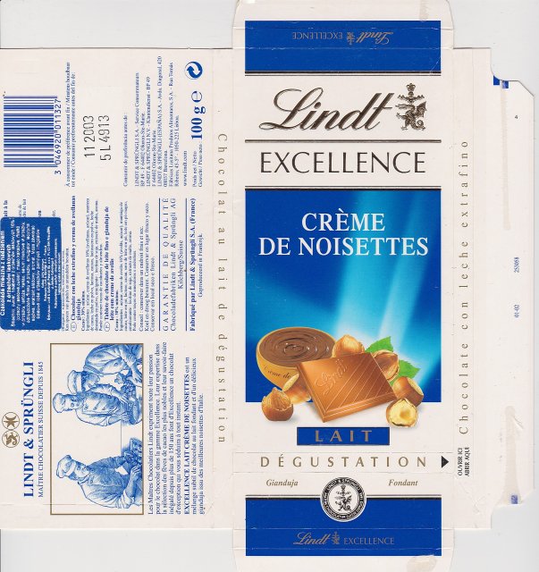 Lindt srednie excellence 1 creme de noisettes