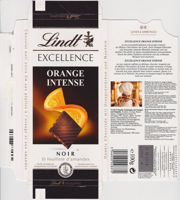 Lindt srednie excellence 1 orange intense noir