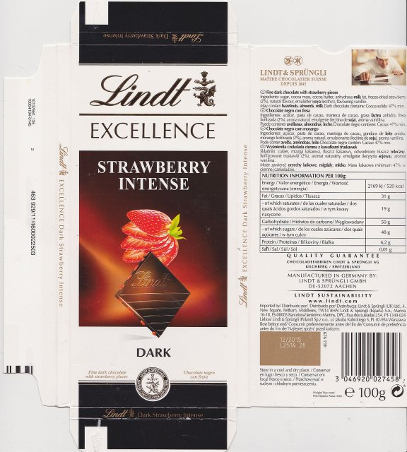 Lindt srednie excellence 1 strawberry intense dark