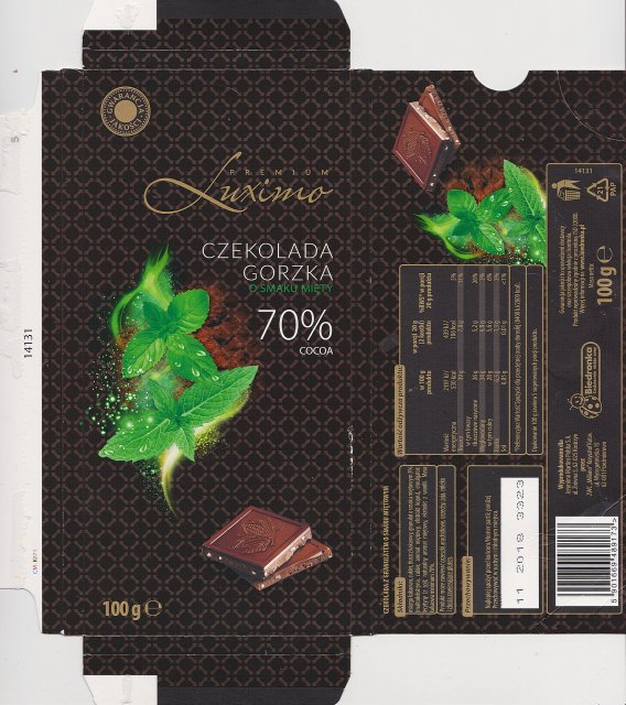 Luxima Premium 4 gorzka o smaku miety 70
