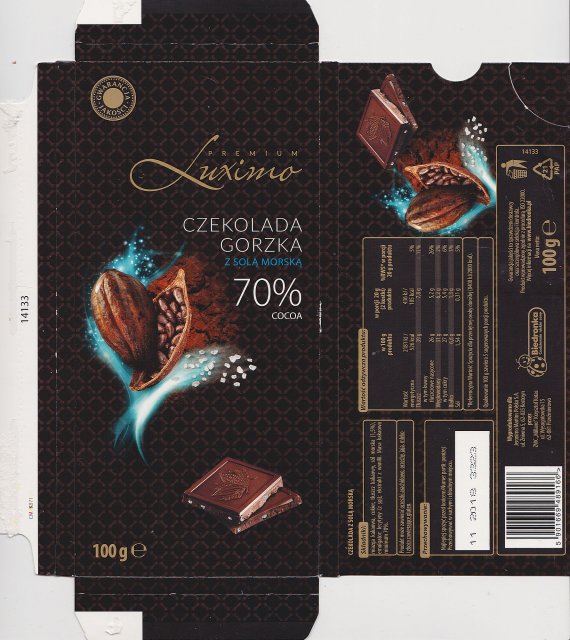 Luxima Premium 4 gorzka z sola morska 70