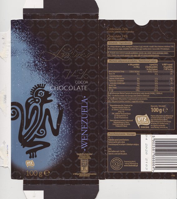 Luxima Premium 6 74 cocoa Wenezuela