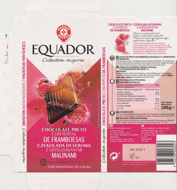 Marque Repere Equador Collection inspiree de framboesas