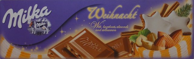 Milka duze krowa weinacht with hazelnuts almonds and cinamon_cr