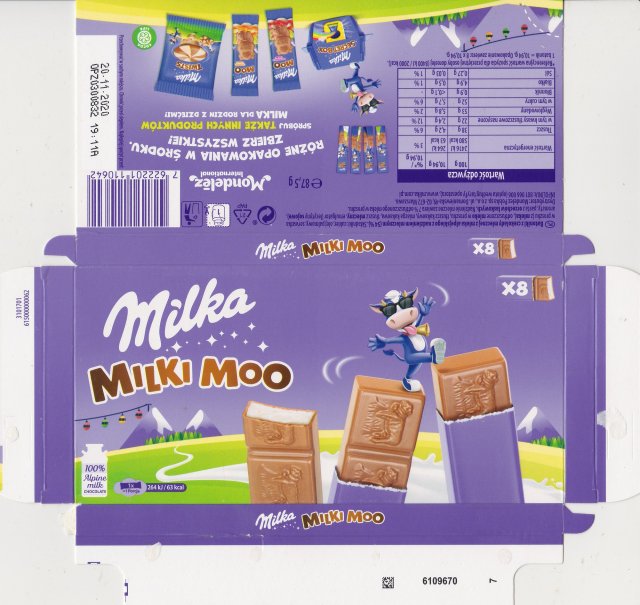 Milka male Milki Moo 63kcal