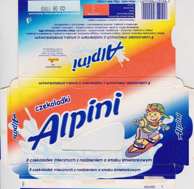 Millano Alpini czekoladki z nadzieniem o smaku smietankowym