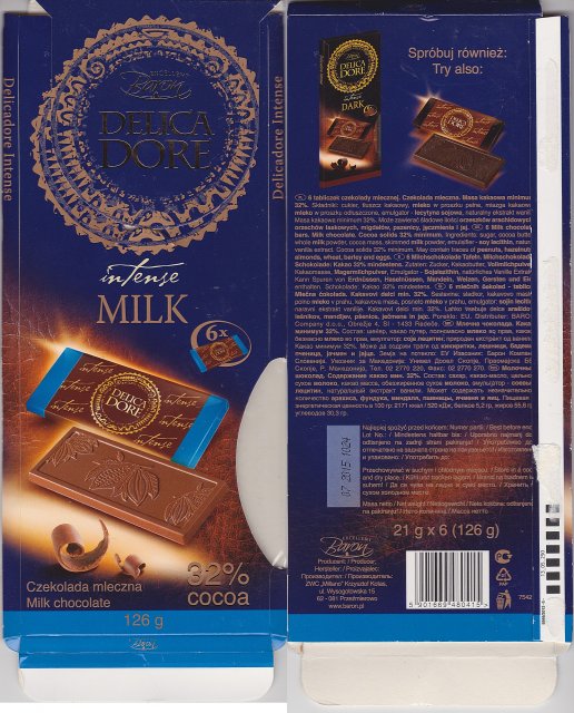 Millano Baron DelicaDore intense milk