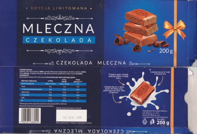 Millano duze edycja limitowana mleczna