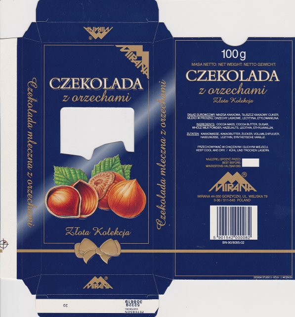 Mirana Zlota Kolekcja z orzechami