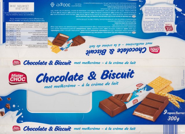 Mister Choc 0 chocolate & biscuit