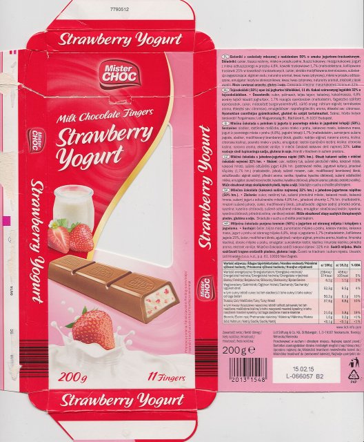 Mister Choc 2 Strawberry Yogurt