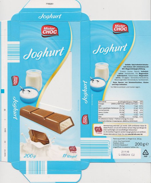 Mister Choc Joghurt utz