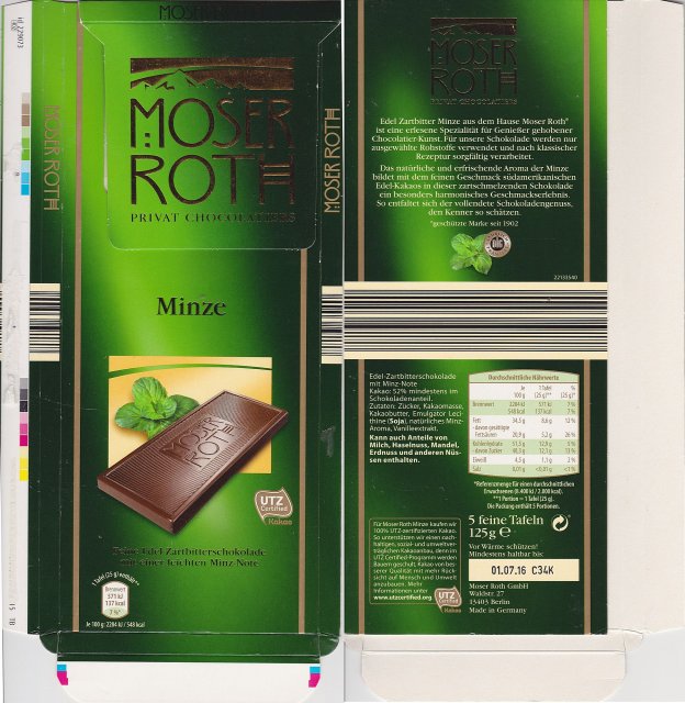 Moser Roth duze pion 3 Minze 137kcal UTZ
