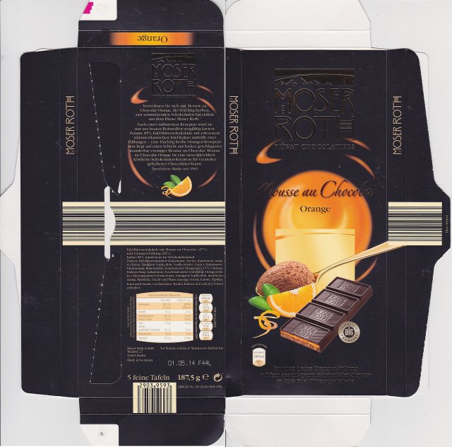 Moser Roth duze pion 5 Mousse au Chocolat Orange 200kcal dlg