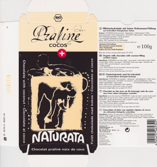 Naturata 3 Praline Cocos