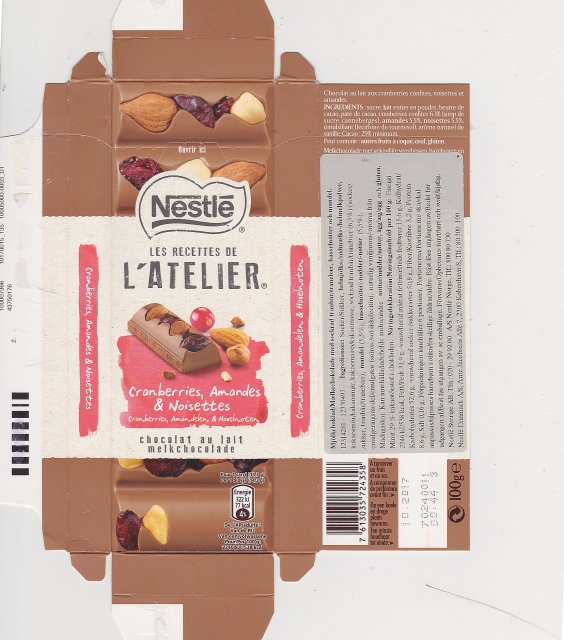 Nestle L'Atelier chocolat au lait